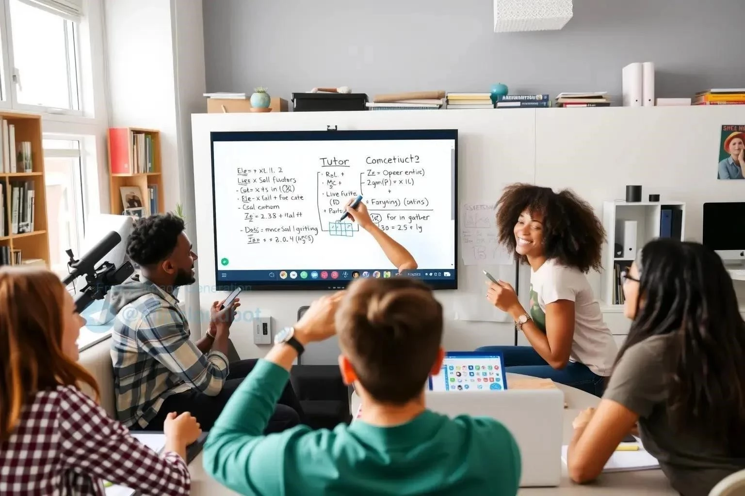 Enhancing Online Tutoring with Interactive Whiteboards